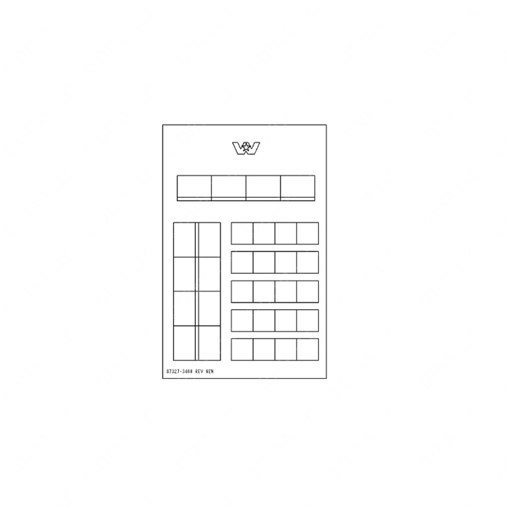 WWS 87327-3460 LABEL OPTION FUSE BL