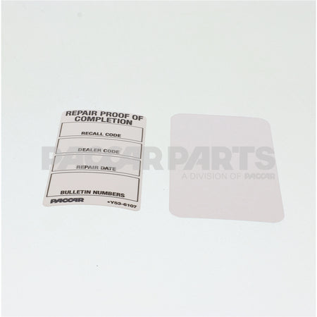 Y53-6109 KitLabel Repair