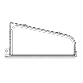 A18-27824-000 WINDOW ASSY, VENT LH