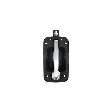 DRH051006L HANDLE-DOOR O/S BLK W/CHR LH IHC