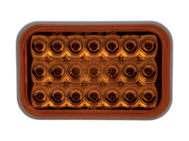 FLTPT50021A 5 AMBER RECTANGULAR P/T, 21 L