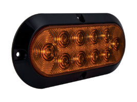 FLTPT60110A 6 AMBER OVAL P/T, 10 LED, SUR