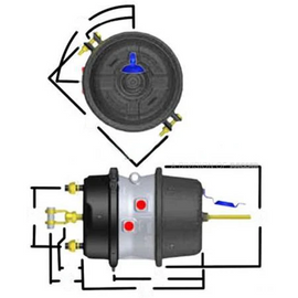 GC2424 BRAKE-SPRING 2424 COMBO