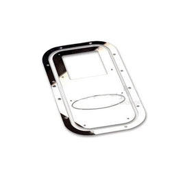 MC0166 PLATE-2 PC SHIFT CVR 4.500" LOGO CUTOUT