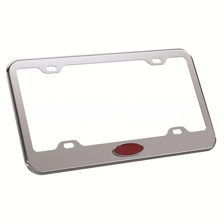 MD8608 BEZEL-LIC PLT PB EMBLEM