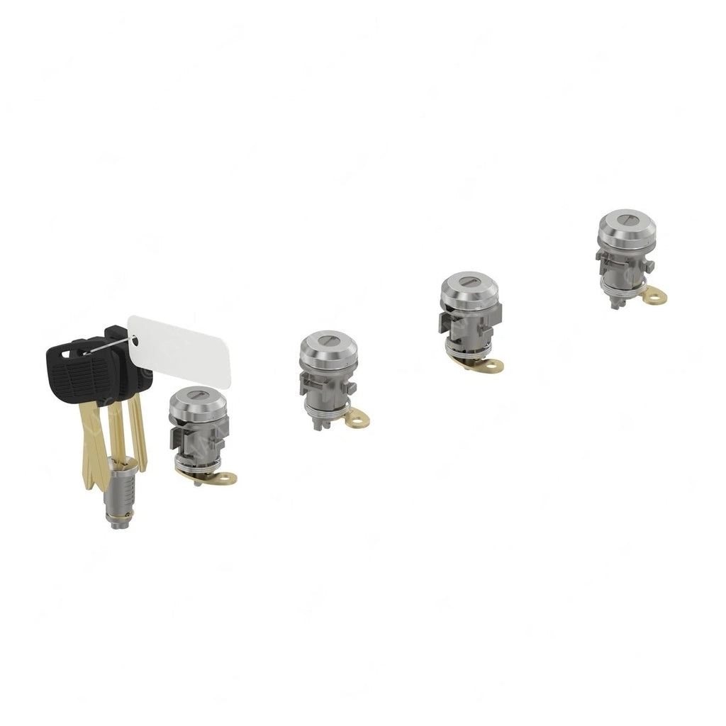 W22-00080-012 M2 4DR LOCKSET,4 KYS,1001-1500